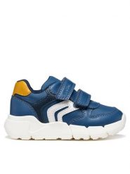 Geox Sneakersy B Flexyper Mini Boy B566GD 054FU C4B2T S Niebieski. Niebieskie buty sportowe chłopięce Geox, bez wzorów, ze skóry, bez zapięcia. Za 209.99 zł.