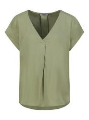 Sublevel Bluzka w kolorze khaki rozmiar: L. Brązowe bluzki damskie Sublevel, l, bez wzorów, z wiskozy, klasyczne, bez kołnierzyka, bez ramiączek. Za 70.45 zł.