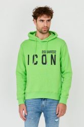 DSQUARED2 Zielona bluza Sweatshirt. Zielone bluzy bez kaptura męskie Dsquared2, m. W wyprzedaży za 999.99 zł.