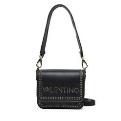 Torebka Valentino. Czarne listonoszki damskie Valentino, bez wzorów, bez dodatków. Za 399.99 zł.