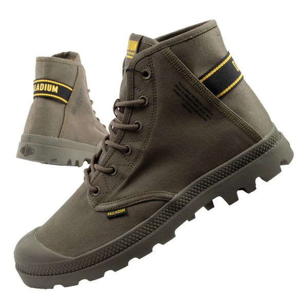 Buty sportowe męskie Palladium Pampa Hi Dare II. Zielone buty sportowe na co dzień męskie Palladium, bez zapięcia. Za 269.00 zł.