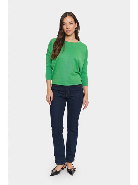 SAINT TROPEZ Sweter w kolorze zielonym rozmiar: L. Zielone swetry klasyczne damskie Saint Tropez, l, bez kołnierzyka. Za 69.99 zł.