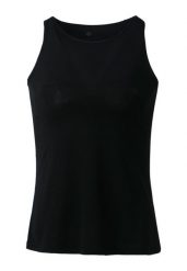 Koszulka do jogi Athlecia Mota Slub Top. Czarne bluzki sportowe damskie Endurance, l, bez wzorów, z elastanu, bez ramiączek. Za 99.99 zł.