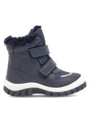 Lasocki Kids Kozaki STAR CI12-1797-03(II)CH Granatowy. Niebieskie buty zimowe chłopięce Lasocki Kids, ze skóry, bez zapięcia. Za 129.99 zł.