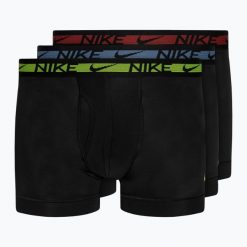 Bokserki męskie Nike Dri-FIT Ultra Stretch Micro Trunk 3 pary. Czarne bokserki męskie Nike, bez wzorów. Za 274.60 zł.