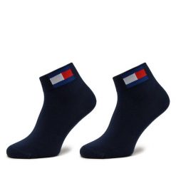 Skarpety długie Tommy Jeans. Niebieskie skarpetki męskie Tommy Jeans, bez wzorów, z jeansu. Za 39.99 zł.