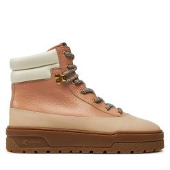 Botki Pollini. Brązowe botki damskie Pollini, bez obcasa, na płaskiej podeszwie, bez zapięcia. Za 1,739.00 zł.