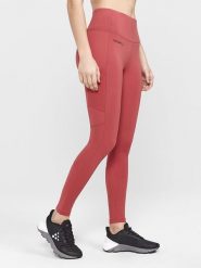 Craft Legginsy "ADV Essence 2" w kolorze czerwonym do biegania rozmiar: L. Czerwone legginsy damskie Craft, l, bez wzorów, z elastanu. Za 154.07 zł.