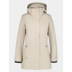 Kurtka Softshell Damska Luhta Iloniemi. Brązowe kurtki softshell damskie Luhta, bez wzorów, z softshellu, bez kaptura. W wyprzedaży za 479.20 zł.