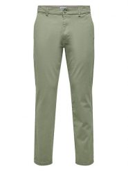 ONLY & SONS Spodnie chino w kolorze khaki rozmiar: W30/L32. Brązowe spodnie materiałowe męskie Only & Sons, bez wzorów. Za 87.81 zł.