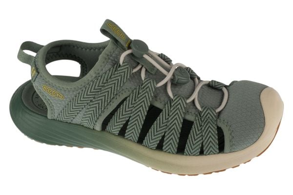 Sandały damskie, Whisper Lite. Szare sandały damskie Keen, bez wzorów, z materiału, bez obcasa. Za 449.99 zł.