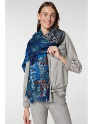 Lucky Bees Szal w kolorze granatowym - 180 x 85 cm rozmiar: onesize. Niebieskie szaliki i kominy damskie Lucky Bees, bez wzorów, z bawełny. Za 117.45 zł.