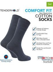 Norfolk Skarpety (2 pary) w kolorze szarym rozmiar: 35-38. Szare skarpetki męskie Norfolk, bez wzorów, z bawełny. Za 39.99 zł.