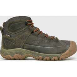 Keen - Buty Targhee. Zielone buty trekkingowe męskie Keen, z materiału, bez zapięcia, outdoorowe. W wyprzedaży za 499.90 zł.