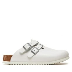 Klapki Birkenstock. Czarne klapki damskie Birkenstock, bez wzorów, bez obcasa. Za 719.99 zł.