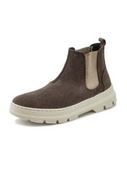 Natural world Skórzane sztyblety w kolorze brązowym rozmiar: 41. Brązowe botki damskie natural world, sportowe, bez obcasa, bez zapięcia. Za 234.94 zł.