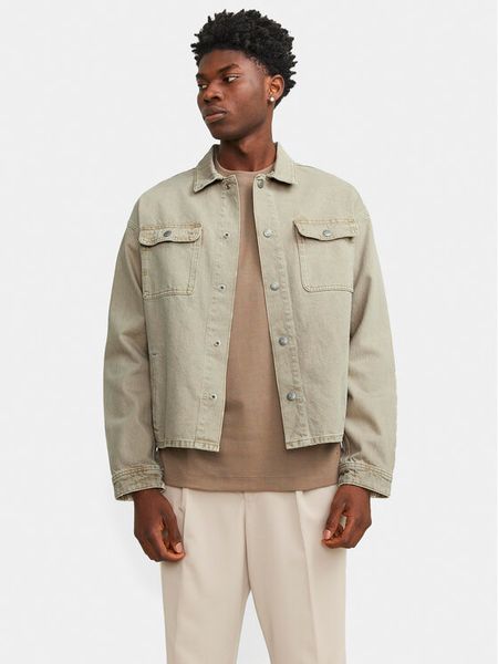 Jack & Jones Kurtka jeansowa Chase 12249029 Beżowy Loose Fit. Brązowe kurtki męskie Jack & Jones, m, bez wzorów, z bawełny, bez kaptura. Za 199.99 zł.
