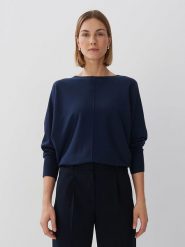 Someday Sweter w kolorze granatowym rozmiar: 38. Niebieskie swetry klasyczne damskie Someday, bez kołnierzyka. Za 162.49 zł.