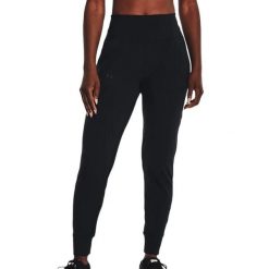 Spodnie treningowe damskie Under Armour Motion Jogger. Czarne spodnie dresowe damskie Under Armour, s, bez wzorów, z dresówki. W wyprzedaży za 235.75 zł.