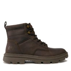 Trapery CAT Footwear. Brązowe buty zimowe męskie CAT Footwear, bez zapięcia. Za 509.99 zł.