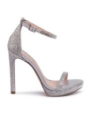 Steve Madden Sandały Milano-R SM11000897-02003-998 Srebrny. Szare sandały damskie Steve Madden, bez wzorów, z tworzywa sztucznego, bez obcasa, na szpilce. Za 319.99 zł.