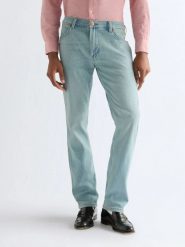 MESKIE SPODNIE WRANGLER GREENSBORO SHELL 112377763. Spodnie materiałowe męskie Wrangler, bez wzorów, z jeansu. Za 219.99 zł.