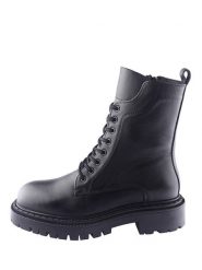 D.Moro Skórzane trzewiki w kolorze czarnym rozmiar: 37. Czarne botki damskie D.Moro, z materiału, bez obcasa, bez zapięcia. Za 341.95 zł.