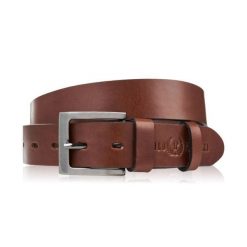 Pasek męski skórzany premium z klasyczną klamrą elegancki koniakowy 110 cm Paolo Peruzzi PG-10-CG-110. Paski męskie bez wzorów, z materiału, casualowe. Za 69.00 zł.