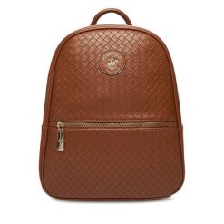Plecak Beverly Hills Polo Club. Brązowe plecaki damskie Beverly Hills Polo Club, bez wzorów. Za 179.99 zł.