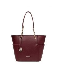 Nine West Torebka CEO-NEBRASKA-LDA8208 Bordowy. Czerwone torebki klasyczne damskie Nine West, bez wzorów, z materiału, bez dodatków. Za 249.99 zł.