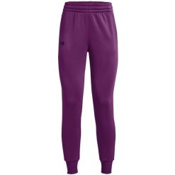 Spodnie dla kobiet Under Armour. Fioletowe spodnie dresowe damskie Under Armour, l, z tkaniny, trekkingowe. Za 139.99 zł.