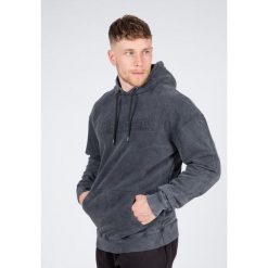 Crowley Męskie Oversize bluza z kapturem - Washed Szary. Szare bluzy sportowe męskie GORILLA WEAR, bez wzorów, z bawełny, bez kołnierzyka, bez ramiączek. Za 265.00 zł.