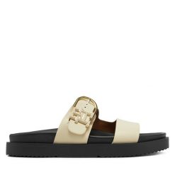 Klapki Tommy Hilfiger. Klapki damskie Tommy Hilfiger, bez wzorów, bez obcasa. Za 469.99 zł.