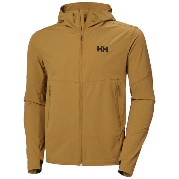 Kurtka wodoodporna z kapturem Helly Hansen Blaze Softshell. Brązowe kurtki męskie Helly Hansen, m, bez wzorów, z softshellu, z kapturem. Za 638.50 zł.