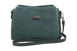 Listonoszka skórzana BARBERINI'S c. zielona 931-42. Zielone shopper bag damskie Barberinis, bez wzorów, ze skóry, duże, zamszowe, bez dodatków. Za 253.99 zł.