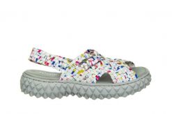 Sandały Rock Dakota Primavera 032949, Biały, Materiał - 38. Białe sandały damskie Rock Spring, bez wzorów, z materiału, bez obcasa. W wyprzedaży za 164.99 zł.