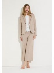 More & More Spodnie w kolorze beżowym rozmiar: 46. Brązowe spodnie materiałowe damskie MORE & MORE, bez wzorów, z materiału. Za 179.95 zł.