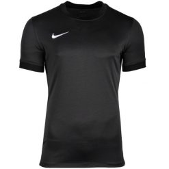 T-shirt sportowy z krótkim rękawem męski Dri Fit Strike IV Jsy SS Tee. Czarne t-shirty męskie Nike, m, bez wzorów, z materiału, bez kołnierzyka. Za 149.99 zł.