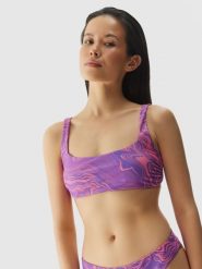 4F Góra od bikini damska - multikolor XXL. Czerwone bikini damskie 4f, bez wzorów. W wyprzedaży za 39.99 zł.