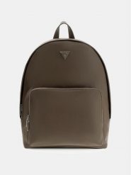 Guess Plecak 164329 Brązowy. Brązowe plecaki męskie Guess, z aplikacjami, ze skóry. Za 289.99 zł.