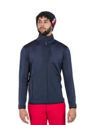 Bluza Rossignol męska Diretta Fleece FZ granatowa. Niebieskie bluzy bez kaptura męskie Rossignol, l, z polaru. Za 829.00 zł.