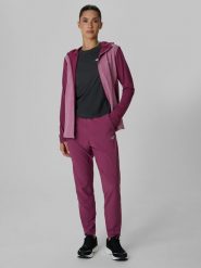 4F Spodnie do biegania szybkoschnące damskie - burgundowe XL. Czerwone spodnie sportowe damskie 4f, s, z materiału, do biegania. Za 249.99 zł.