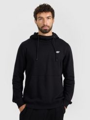 4F Bluza dresowa nierozpinana z kapturem męska - czarna 3XL. Czarne bluzy z kapturem męskie 4f, m, z dresówki. Za 159.99 zł.