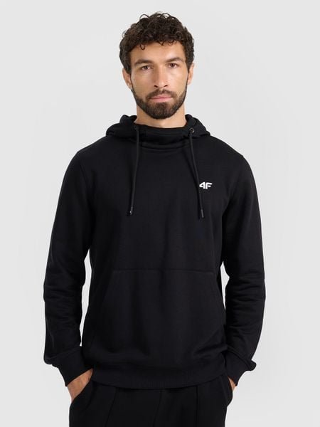 4F Bluza dresowa nierozpinana z kapturem męska - czarna XL. Czarne bluzy z kapturem męskie 4f, m, z dresówki. Za 159.99 zł.