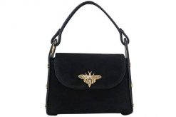 Listonoszka zamszowa BARBERINI'S czarna 957-1. Czarne shopper bag damskie Barberinis, bez wzorów, ze skóry, do ręki, zamszowe, bez dodatków. Za 179.99 zł.