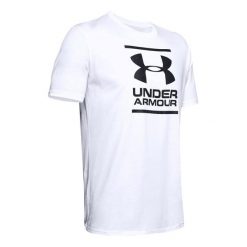 T-shirt Męski GL Foundation. Białe t-shirty męskie Under Armour, m, bez wzorów, bez kołnierzyka. Za 115.99 zł.