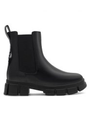 Badura Botki SARA CI12-9092-02 Czarny. Czarne botki dziewczęce Badura, bez wzorów, ze skóry, bez ramiączek. Za 249.99 zł.