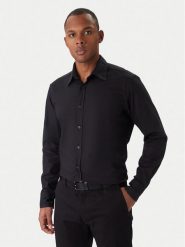BOSS Koszula Relegant 50548959 Czarny Regular Fit. Czarne koszule męskie Boss, m, bez wzorów, z bawełny, bez kołnierzyka, bez ramiączek. Za 319.99 zł.