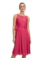 Vera Mont Sukienka w kolorze różowym rozmiar: 44. Różowe sukienki damskie Vera Mont, bez wzorów, z koronki, bez kołnierzyka, bez ramiączek, midi. Za 183.59 zł.