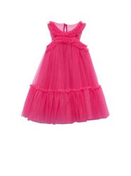 Abel & Lula Sukienka elegancka 5036 Różowy Regular Fit. Czerwone sukienki niemowlęce Abel & Lula, bez wzorów, z syntetyku, bez ramiączek. Za 369.99 zł.